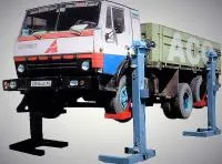 Автомобильный четырехстоечный передвижной электромеханический подъемник ПП-16