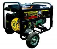 Бензиновый генератор Huter DY8000LX-3 с колесами (электростанция Хутер DY8000LX)